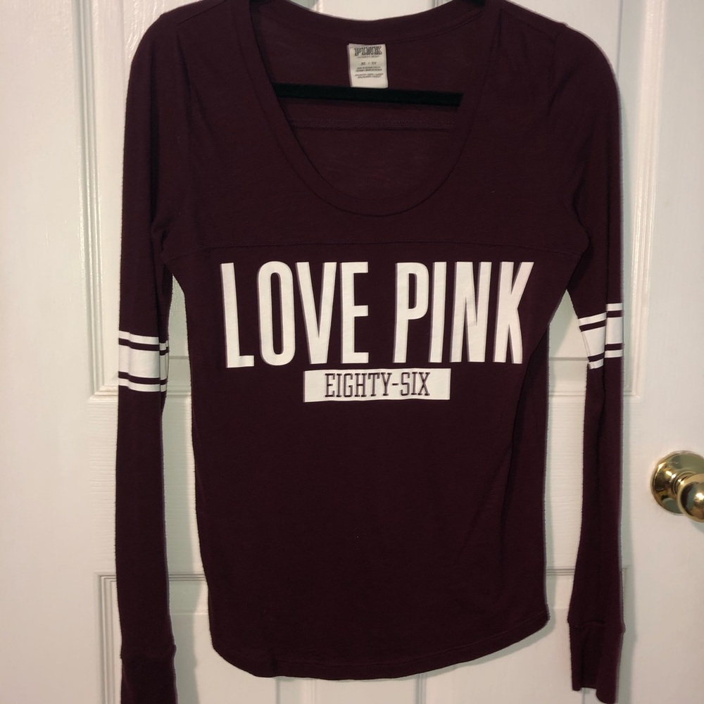 VS Pink Long Sleeve Top